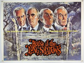 House of the Long Shadows (1983) British Quad film poster for the British comedy horror starring