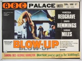 Blow-Up (1966) British Quad film poster, Michelangelo Antonioni movie starring Vanessa Redgrave and