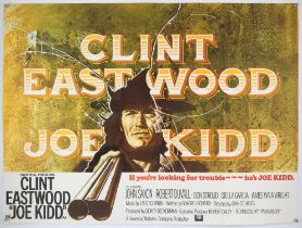 Joe Kidd (1972) British Quad film poster, starring Clint Eastwood, folded, 30 x 40 inches.