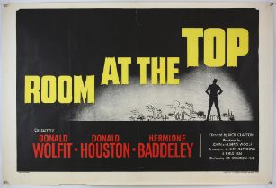 Two Room At The Top (1958) sections of a British 3-Sheet film poster, these being the bottom panels,
