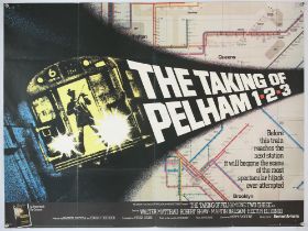 The Taking of Pelham 123 (1974) British Quad film poster, folded, 30 x 40 inches.