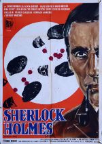 Sherlock Holmes & The Deadly Necklace (1962) Italian 2-Fogli cinema poster, starring Christoper Lee,
