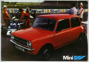 Mini 1275 GT, Original factory poster, circa 1970, approx. 39" x 28".