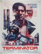 The Terminator (1984) Pakistani One Sheet film poster, folded, 30 x 39 inches.