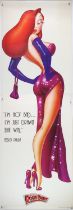 Who Framed Roger Rabbit (1987) US commercial film poster, showing Jessica Rabbit with the teasing