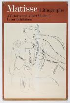 Henri Matisse : Lithographs - Vintage 1972 exhibition poster, published by The Victoria and Albert