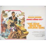 James Bond The Man With the Golden Gun (1974) British Quad film poster, starring Roger Moore and