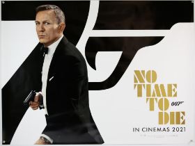 James Bond No Time To Die (2020) Main teaser British Quad film poster 'In Cinemas 2021',