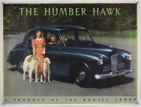 Humber Hawk 'A Product of The Roots' Original factory poster, circa 1950 approx. 30" x 40".