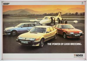 Rover 'The Power of Good Breeding', Original factory poster, circa 1976, approx. 39" x 28".