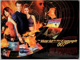 James Bond The World Is Not Enough (1999) and Die Another Day (2002) Two British Quad film posters,