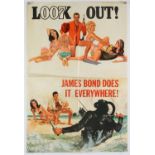 James Bond Thunderball (1965) Advance British Quad film poster, This design features the two right