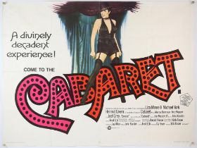 Cabaret (1972) British Quad film poster, pre-WWII musical set in Nazi Germany, starring Liza