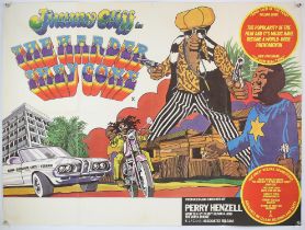 The Harder They Come (R-1977) British Quad film poster, starring Jimmy Cliff, Lagoon Associates,