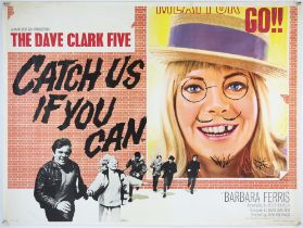 Catch Us If You Can (1965) British Quad film poster, withy Chantrell illustration,