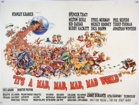 It's a Mad, Mad, Mad, Mad World (1964) British Quad film poster, Style B, art by Jack Davis,