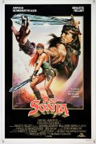 Red Sonja (1985) US One Sheet film poster, Rolled, 27 x 41 inches.