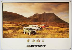 Land Rover Defender, Original factory Poster, circa 1990, approx. 39" x 28".