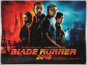 Blade Runner 2049 (2017) British Quad film poster, directed by Denis Villeneuve and starring