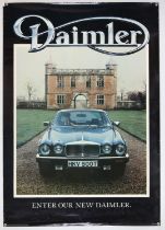 Daimler XJ6 Sovereign, Original factory poster, circa 1978, approx. 39" x 28".