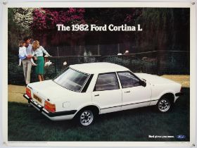 Ford Cortina Mk 4, Original factory poster,circa 1976, approx. 40" x 30".