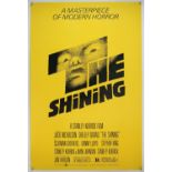 The Shining (1980) US One Sheet film poster, for the Stanley Kubrick – Jack Nicholson classic,