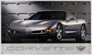 Chevrolet Corvette C5, Original factory poster, Circa 1995, Double sided, approx. 37" x 22".