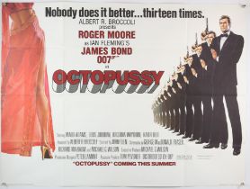 James Bond Octopussy (1983) British Quad film poster, Advance Style A, artwork by Renato Casaro,