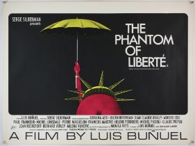 The Phantom of Liberte (1973) British Quad film poster, art house movie by Luis Bunuel, rolled,