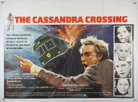 Five British Quad film posters, The Cassandra Crossing, Victory at Entebbe, Chill, Carnal Knowledge,