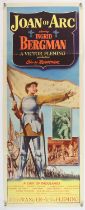 Joan of Arc (1948) US Insert film poster, starring Ingrid Bergman, folded, 14 x 36 inches.