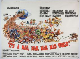 It's a Mad, Mad, Mad, Mad World (1963), British Quad film poster, folded, 30 x 40 inches.