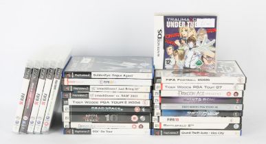 An assortment of 24 games across various consoles and platforms (Nintendo DS, PlayStation 2,