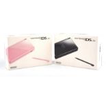 Nintendo DS Lite console bundle (PAL) Includes: Black console and Coral Pink console