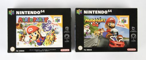 Nintendo 64 (N64) Mario Kart & Mario Party boxed games (PAL)