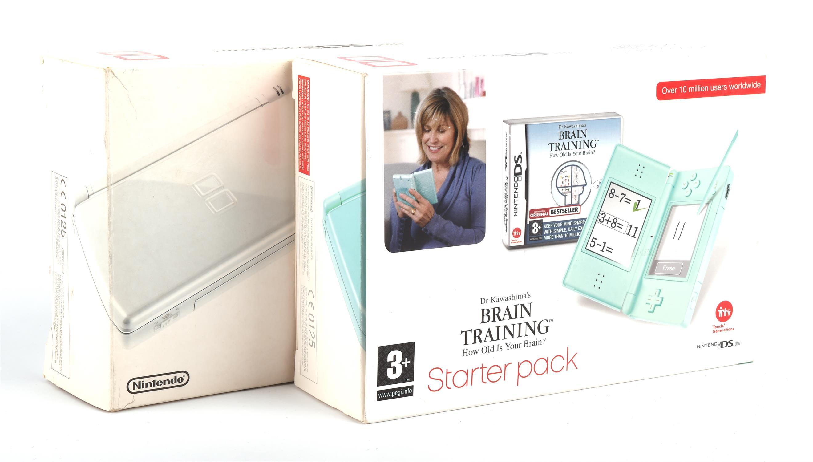 Nintendo DS Lite console bundle (PAL) Includes: Dr Kawashima's Brain Training Starter Pack - Image 2 of 2