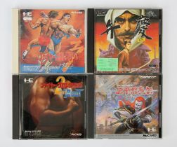 JP PC Engine 4-game action/fighting bundle (NTSC-J) Includes: Genpei Toma Den, Benkei Gaiden,