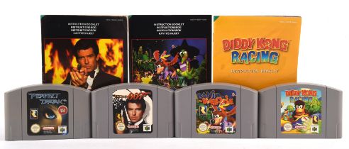 Nintendo 64 (N64) loose cart & manual Rare bundle (PAL) Includes: Banjo-Kazooie, Diddy Kong Racing,