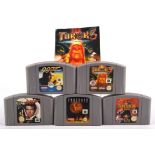 Nintendo 64 (N64) loose cart shooter bundle (PAL) Includes: Turok 3 (w/manual), Duke Nukem 64,