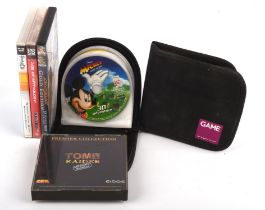 PC gaming bundle (PAL) Includes 2 CD wallets [1 empty, 1 filled with PC game discs] and 4 boxed