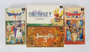 Super Famicom RPG game bundle (NTSC-J) Includes: Dragon Quest V, Dragon Quest VI,