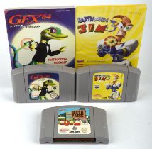 Nintendo 64 (N64) loose cart & manual 3D adventure bundle (PAL) Includes: Gex 64,