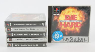 An assortment of 6 PlayStation One (PS1) games (PAL) Includes: Resident Evil 3: Nemesis,