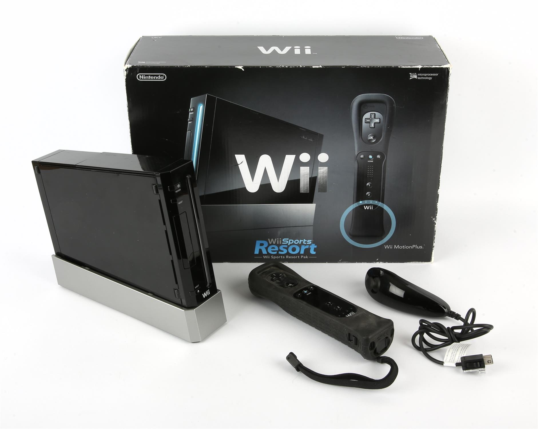 Black Nintendo Wii Console [Wii Sports + Wi Sports Resort + Wii MotionPlus Pak] Proceeds from the