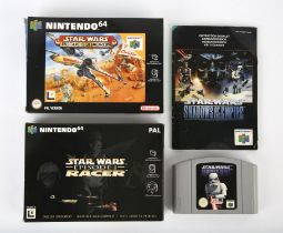 Nintendo 64 (N64) Star Wars bundle (PAL) Includes: Star Wars Rogue Squadron, Star Wars Episode 1