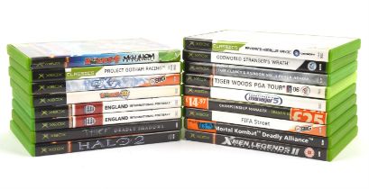 An assortment of 17 Xbox games (PAL) Highlights include: Mortal Kombat Deadly Alliance,