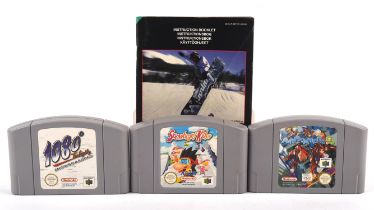 Nintendo 64 (N64) loose cart & manual snowboarding bundle (PAL) Includes: 1080 Snowboarding,