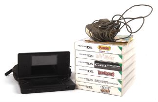 Nintendo DS gaming bundle (PAL) Includes: Nintendo DS black console in original carry case and 6