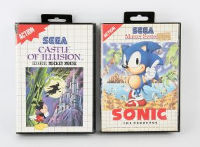 Sega Master System bundle (PAL) Includes: Sonic the Hedgehog and Castle of Illusion: Starring
