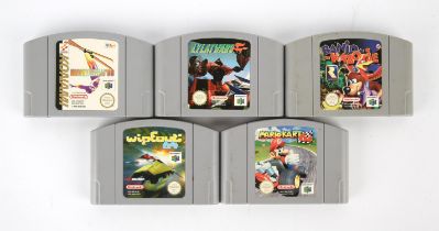 Nintendo 64 (N64) loose cart games x5 (PAL) Includes: Banjo Kazooie, Mario Kart 64, Lylat Wars,